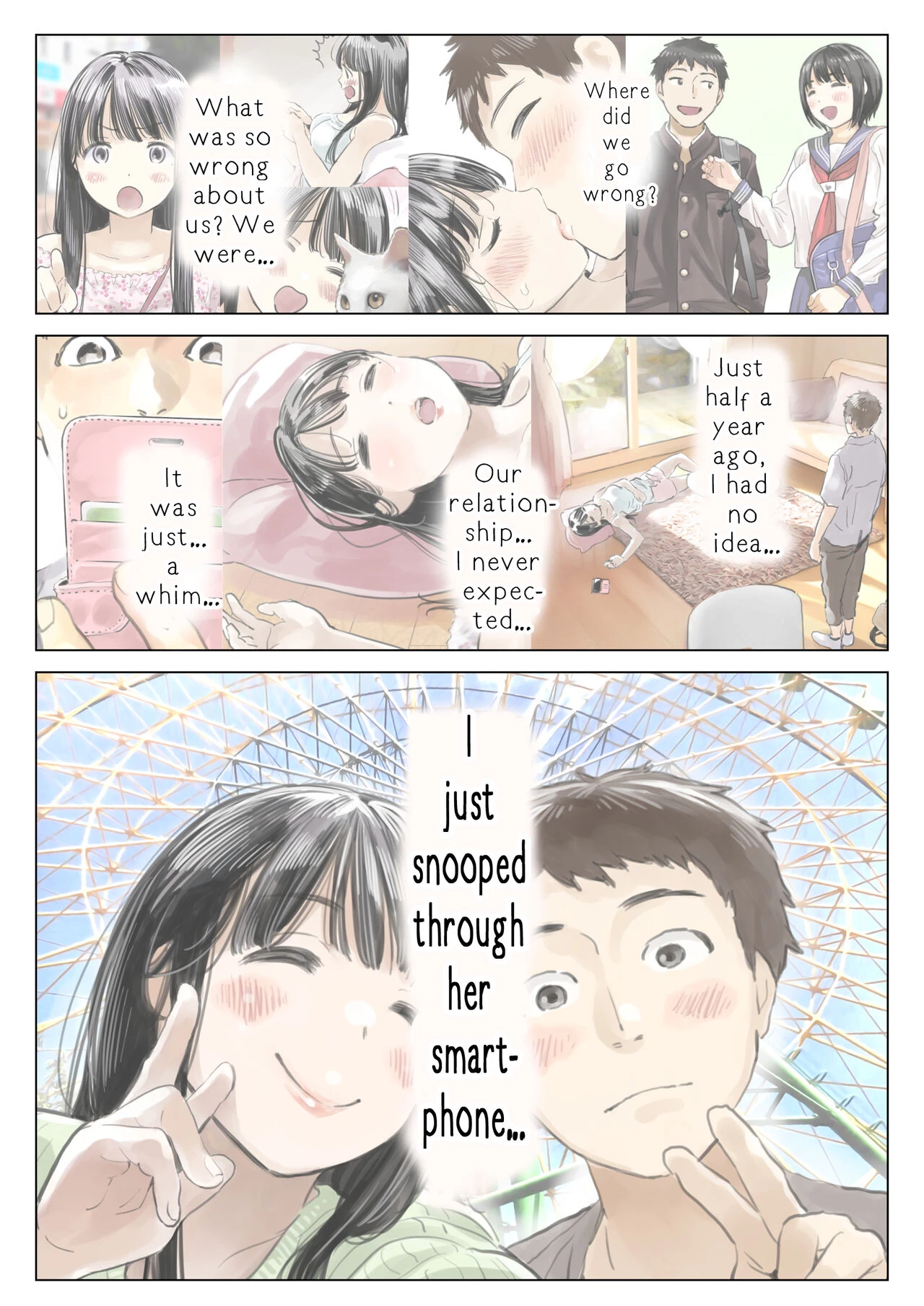 I Just Snooped through Her Smartphone 3 | Kanojo no SmaPho o Nozoita dake nano ni 3 porn comic picture 66