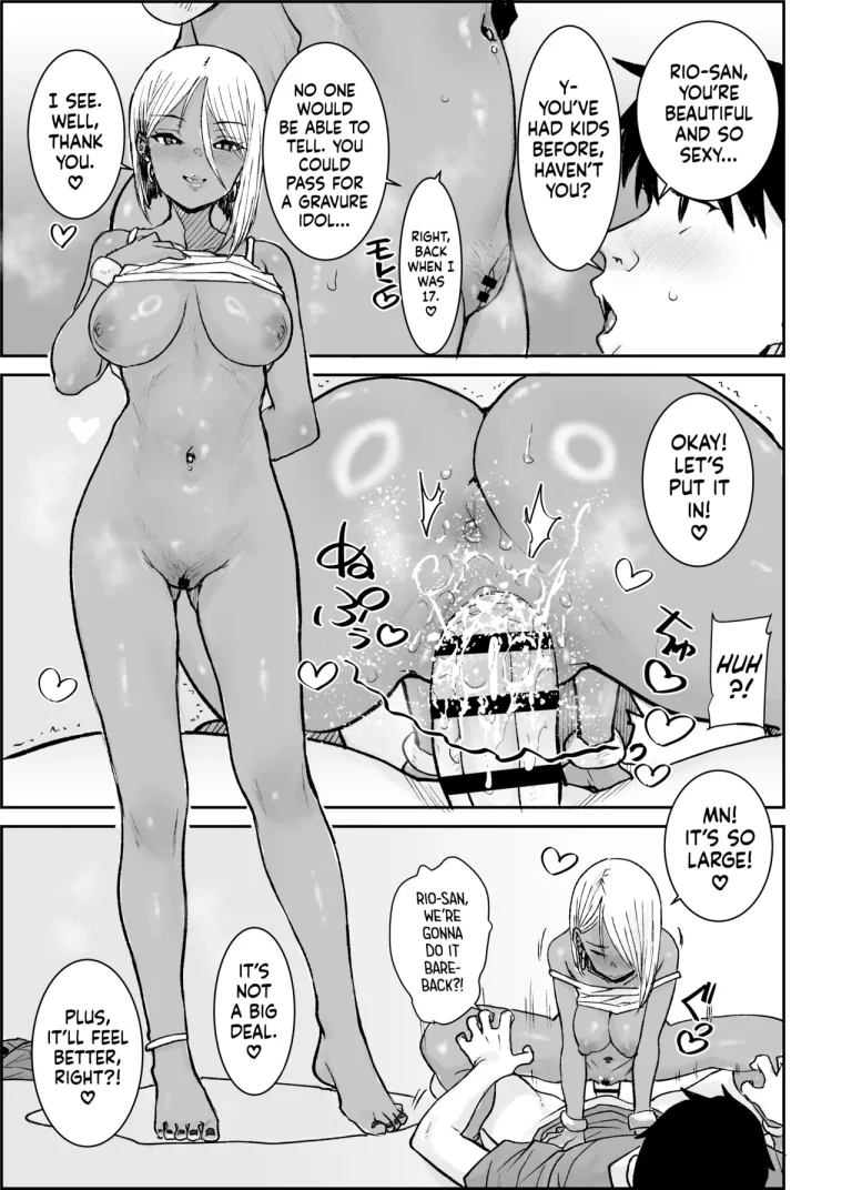 I, Your Humble College Student, Busted Loads Into My 35 Y/O Dark-Skinned Gyaru Landlady While She Rode Me Cowgirl | Daigaku no Ore, Kuro Gyaru Bijou Kanrinin-San (35) No Hageshii Kuiuchi Kijoui De Nama Nakadashi Shaimashita porn comic picture 14