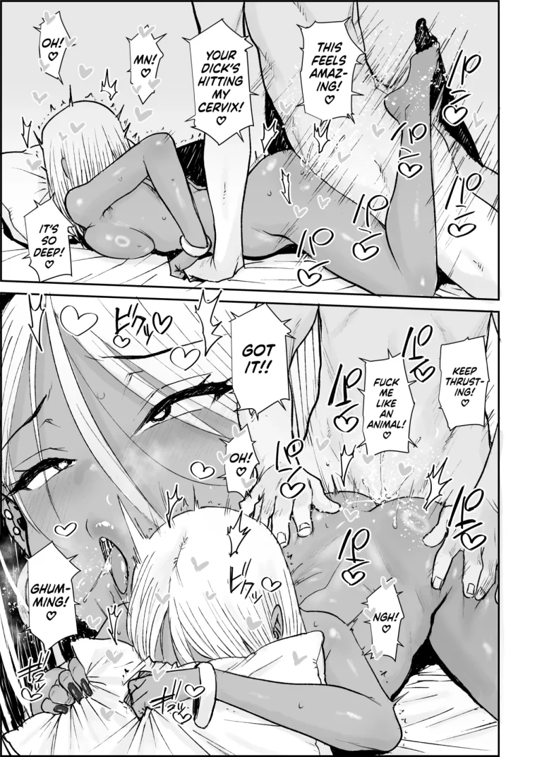 I, Your Humble College Student, Busted Loads Into My 35 Y/O Dark-Skinned Gyaru Landlady While She Rode Me Cowgirl | Daigaku no Ore, Kuro Gyaru Bijou Kanrinin-San (35) No Hageshii Kuiuchi Kijoui De Nama Nakadashi Shaimashita porn comic picture 28