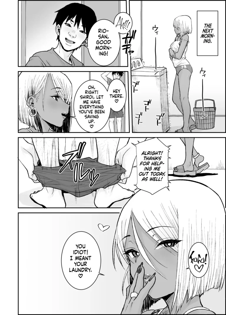I, Your Humble College Student, Busted Loads Into My 35 Y/O Dark-Skinned Gyaru Landlady While She Rode Me Cowgirl | Daigaku no Ore, Kuro Gyaru Bijou Kanrinin-San (35) No Hageshii Kuiuchi Kijoui De Nama Nakadashi Shaimashita porn comic picture 33