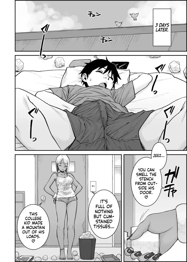 I, Your Humble College Student, Busted Loads Into My 35 Y/O Dark-Skinned Gyaru Landlady While She Rode Me Cowgirl | Daigaku no Ore, Kuro Gyaru Bijou Kanrinin-San (35) No Hageshii Kuiuchi Kijoui De Nama Nakadashi Shaimashita porn comic picture 5