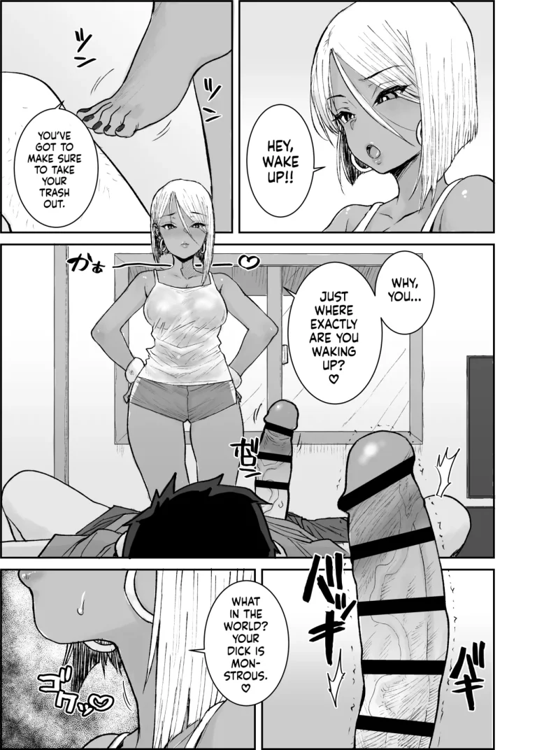 I, Your Humble College Student, Busted Loads Into My 35 Y/O Dark-Skinned Gyaru Landlady While She Rode Me Cowgirl | Daigaku no Ore, Kuro Gyaru Bijou Kanrinin-San (35) No Hageshii Kuiuchi Kijoui De Nama Nakadashi Shaimashita porn comic picture 6