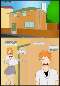 Ichigo and orihime by shiin color by zerocrow porn comic picture 1
