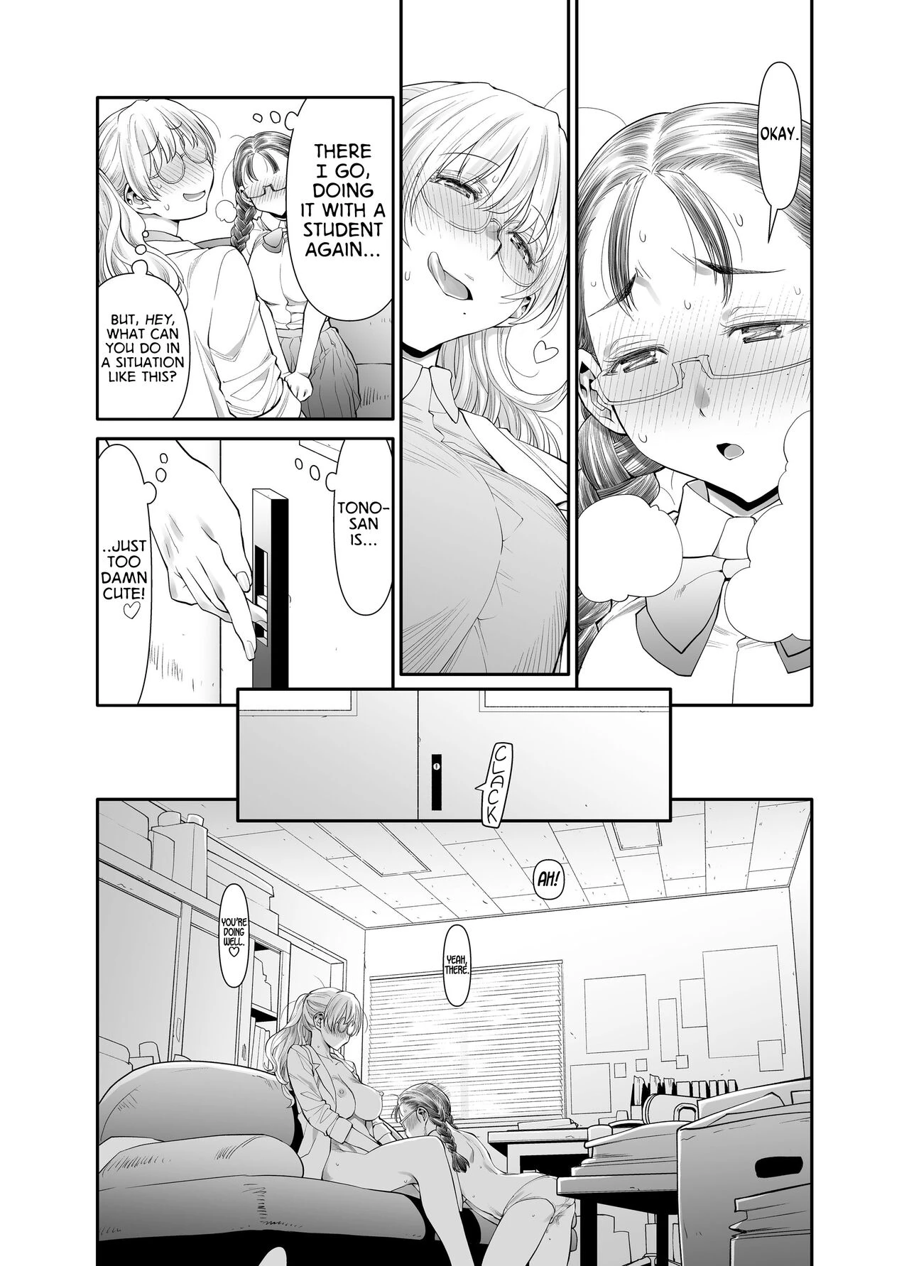 It's All Sensei's Fault!!! | Zenbu, Sensei no Sei. Futanari Onna Kyoushi ga Onanie Chuudoku Yuutousei o Sukkirisaseru Hanashi porn comic picture 13