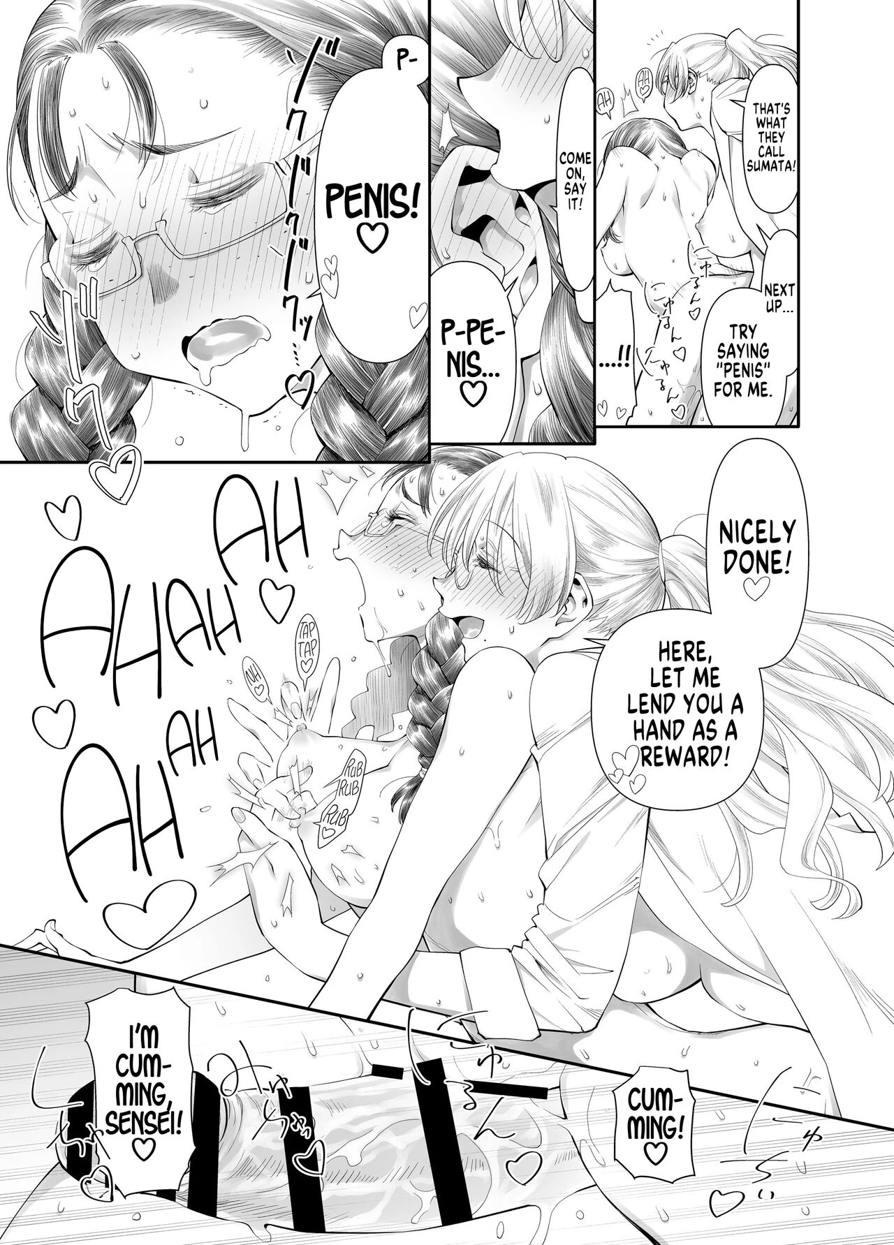 It's All Sensei's Fault!!! | Zenbu, Sensei no Sei. Futanari Onna Kyoushi ga Onanie Chuudoku Yuutousei o Sukkirisaseru Hanashi porn comic picture 19