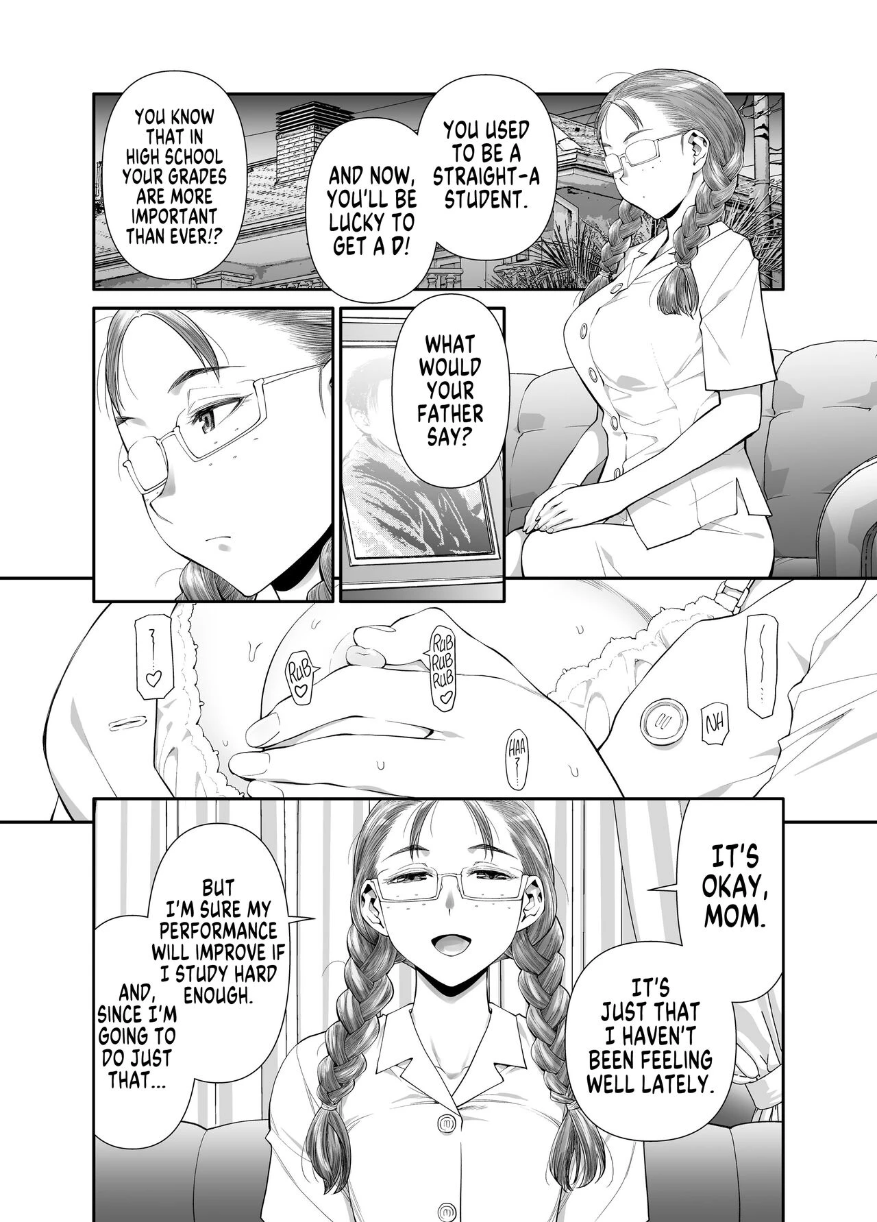 It's All Sensei's Fault!!! | Zenbu, Sensei no Sei. Futanari Onna Kyoushi ga Onanie Chuudoku Yuutousei o Sukkirisaseru Hanashi porn comic picture 3