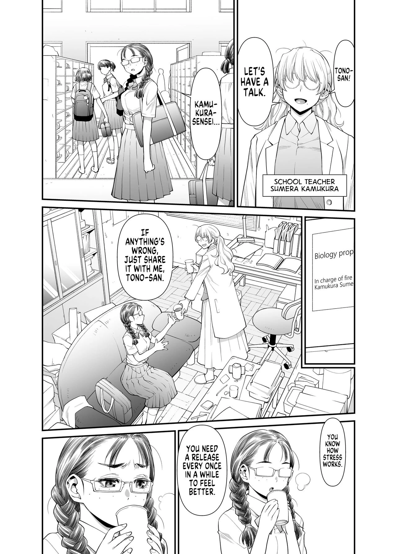 It's All Sensei's Fault!!! | Zenbu, Sensei no Sei. Futanari Onna Kyoushi ga Onanie Chuudoku Yuutousei o Sukkirisaseru Hanashi porn comic picture 7