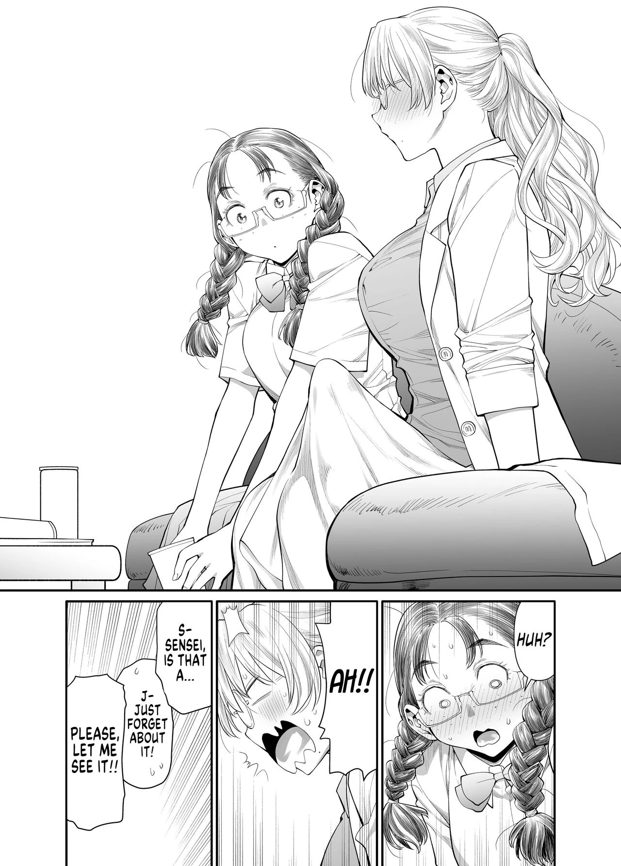 It's All Sensei's Fault!!! | Zenbu, Sensei no Sei. Futanari Onna Kyoushi ga Onanie Chuudoku Yuutousei o Sukkirisaseru Hanashi porn comic picture 9
