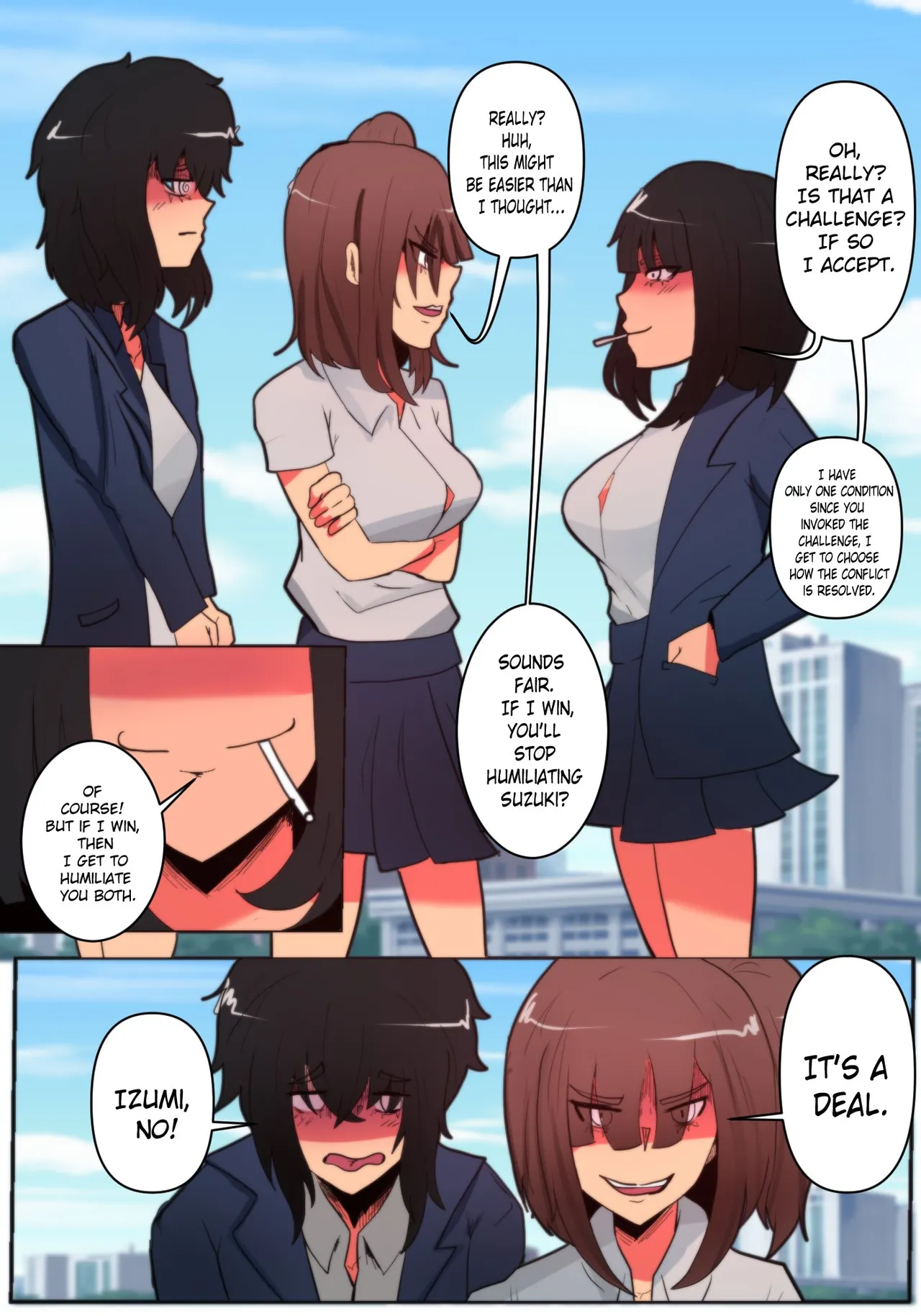 Izumi is Over Confident porn comic picture 2