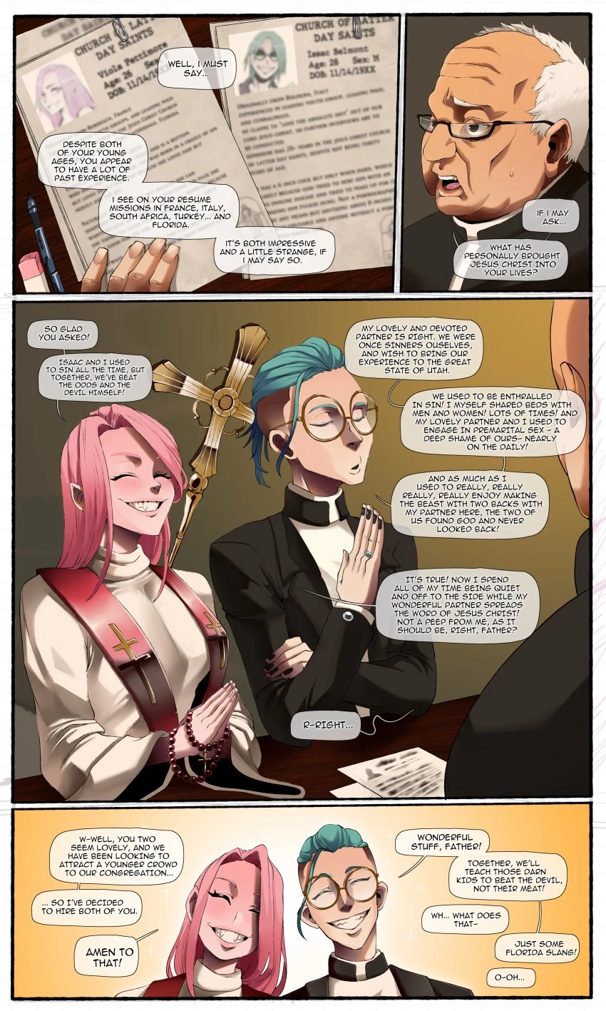 Izzy and Vi porn comic picture 3
