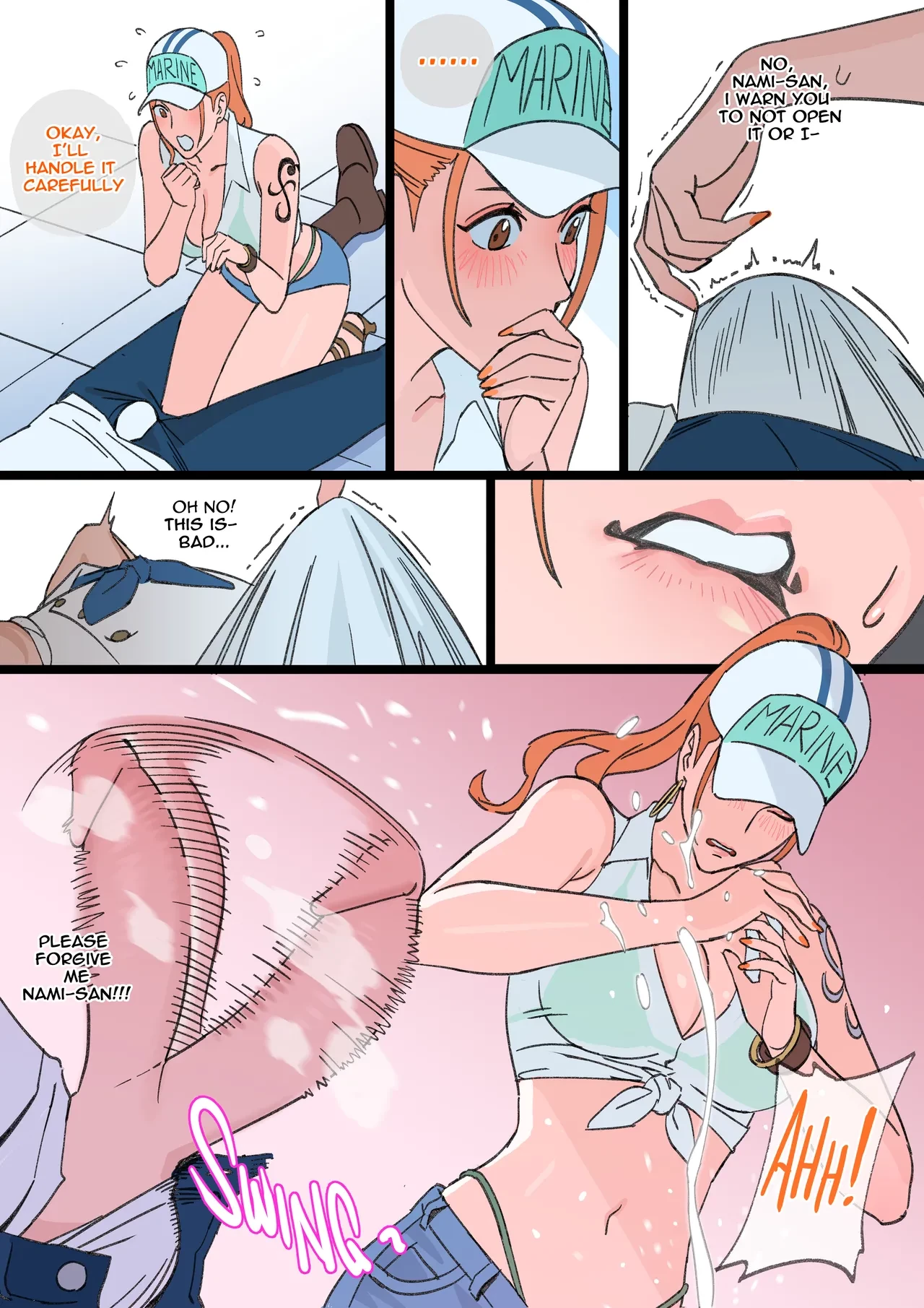 Janitor Nami porn comic picture 5