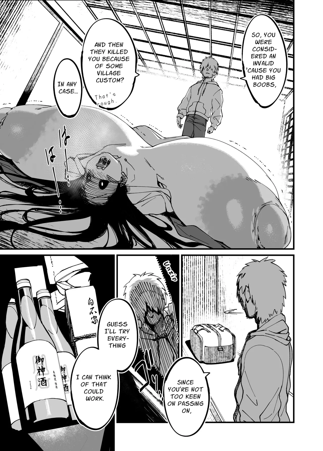 Jibakurei-chan wa Oppai ga Yowai porn comic picture 21