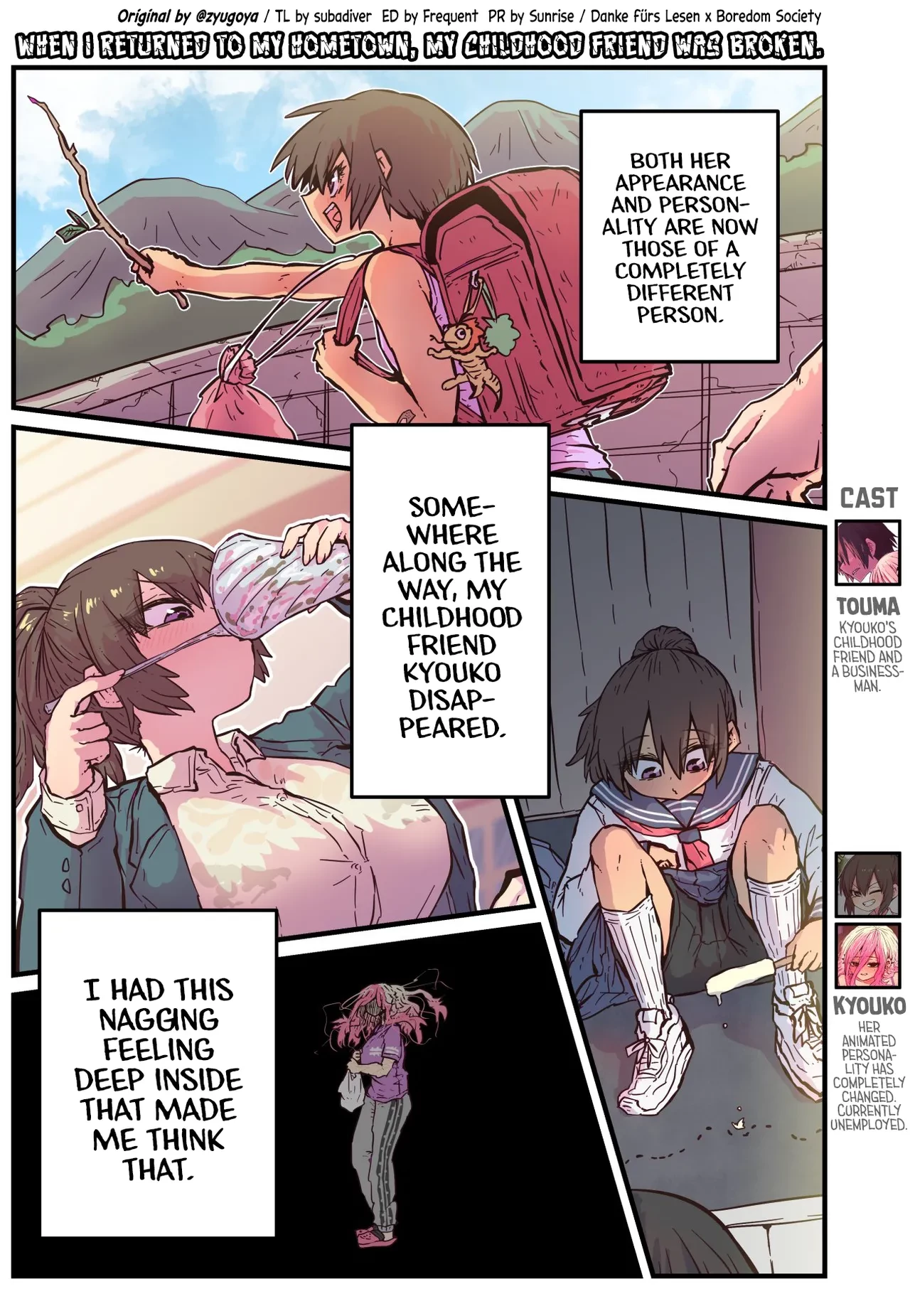 Jimoto ni Kaettekitara Osananajimi ga Kowareteta | When I Returned to My Hometown, My Childhood Friend was Broken (MainStory+FANBOX) porn comic picture 24