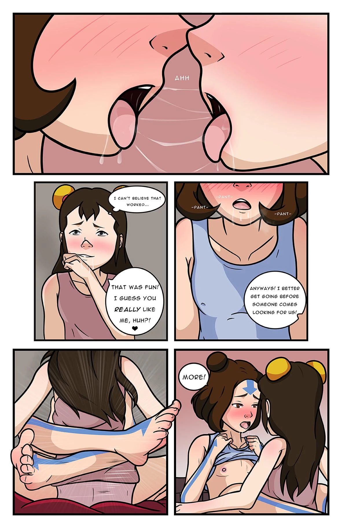 Jinora x Ikki porn comic picture 6
