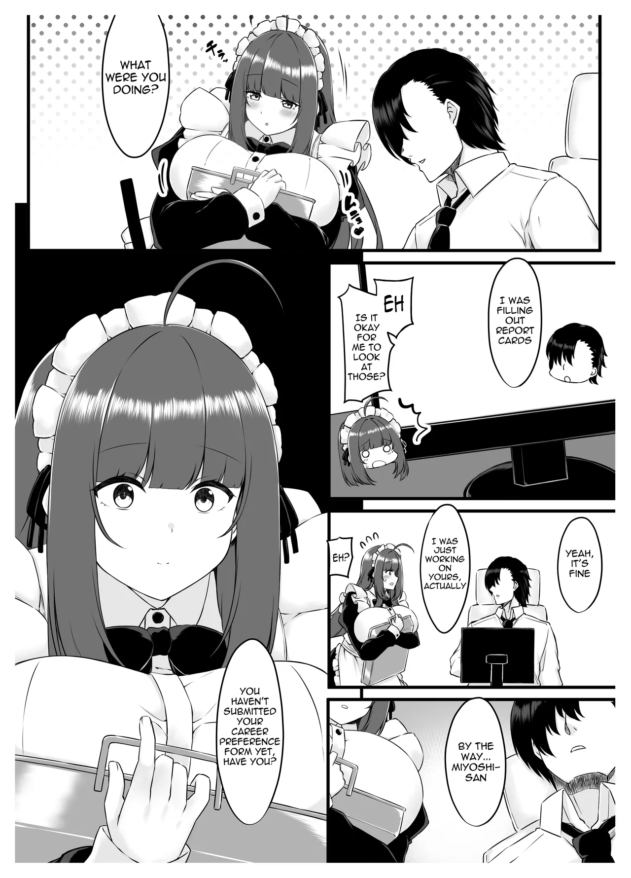 JOB HUNTING SITUATION OF STUDENT MAID | Oshiego Maid no Shuukatsu Jijou porn comic picture 6