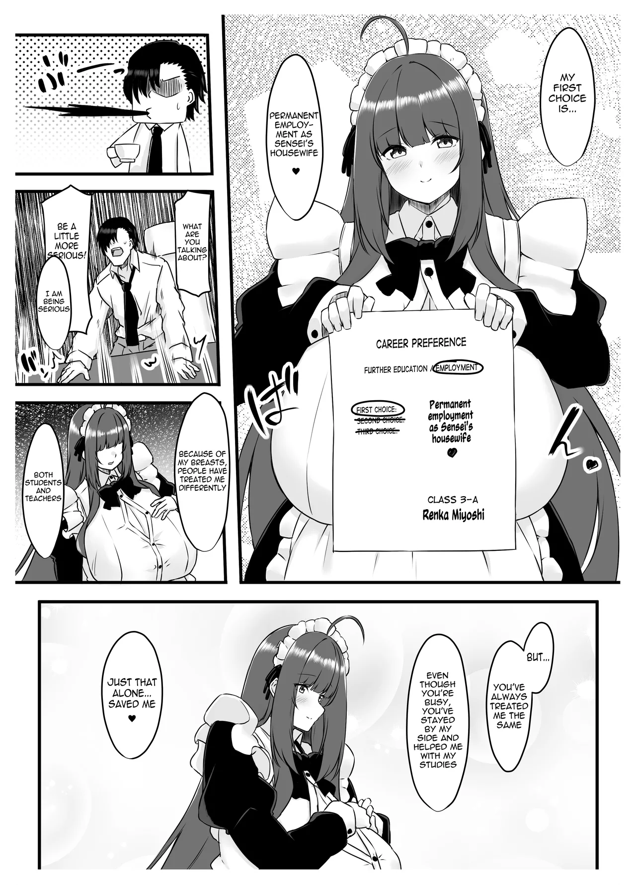 JOB HUNTING SITUATION OF STUDENT MAID | Oshiego Maid no Shuukatsu Jijou porn comic picture 8