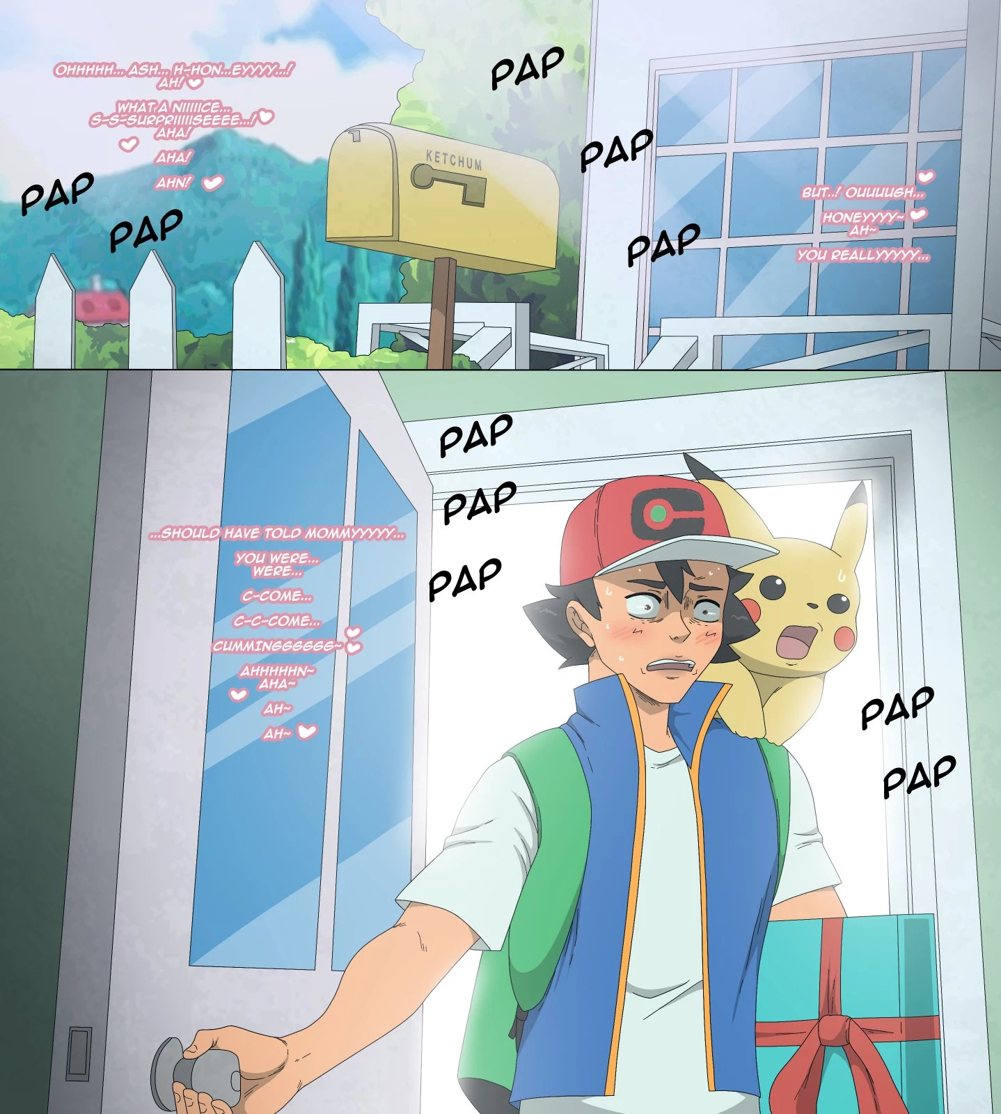 Keeping Ash's Mom Company porn comic picture 5