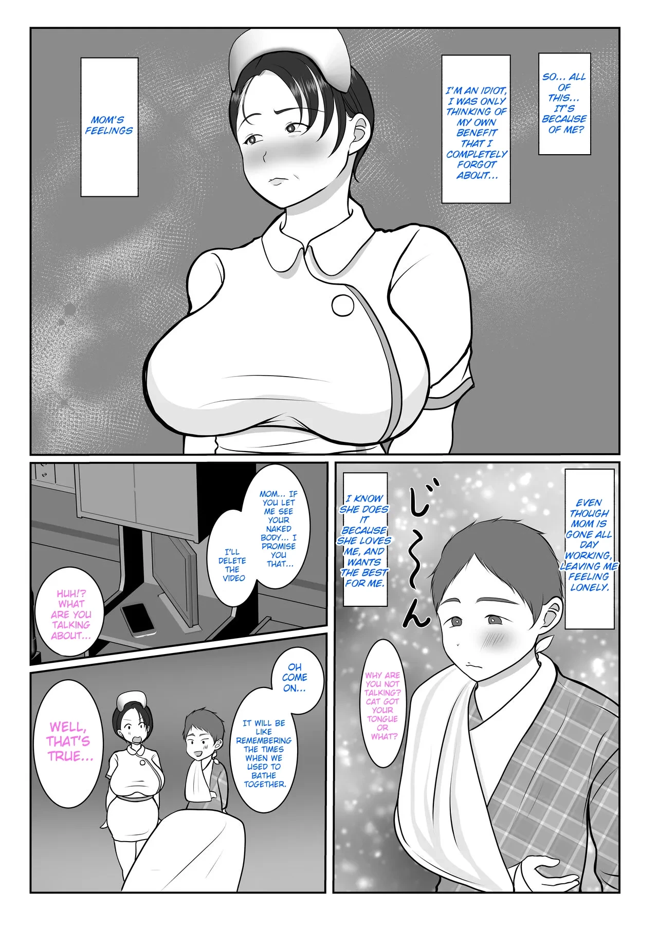 Ki no Tsuyoi Kangoshi Kaa-chan ga, Ore no Kanojo ni Natte kurete Hanashi | The story of how my stubborn nurse mother became my girlf porn comic picture 24