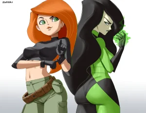 Kim & Shego porn comic picture 1