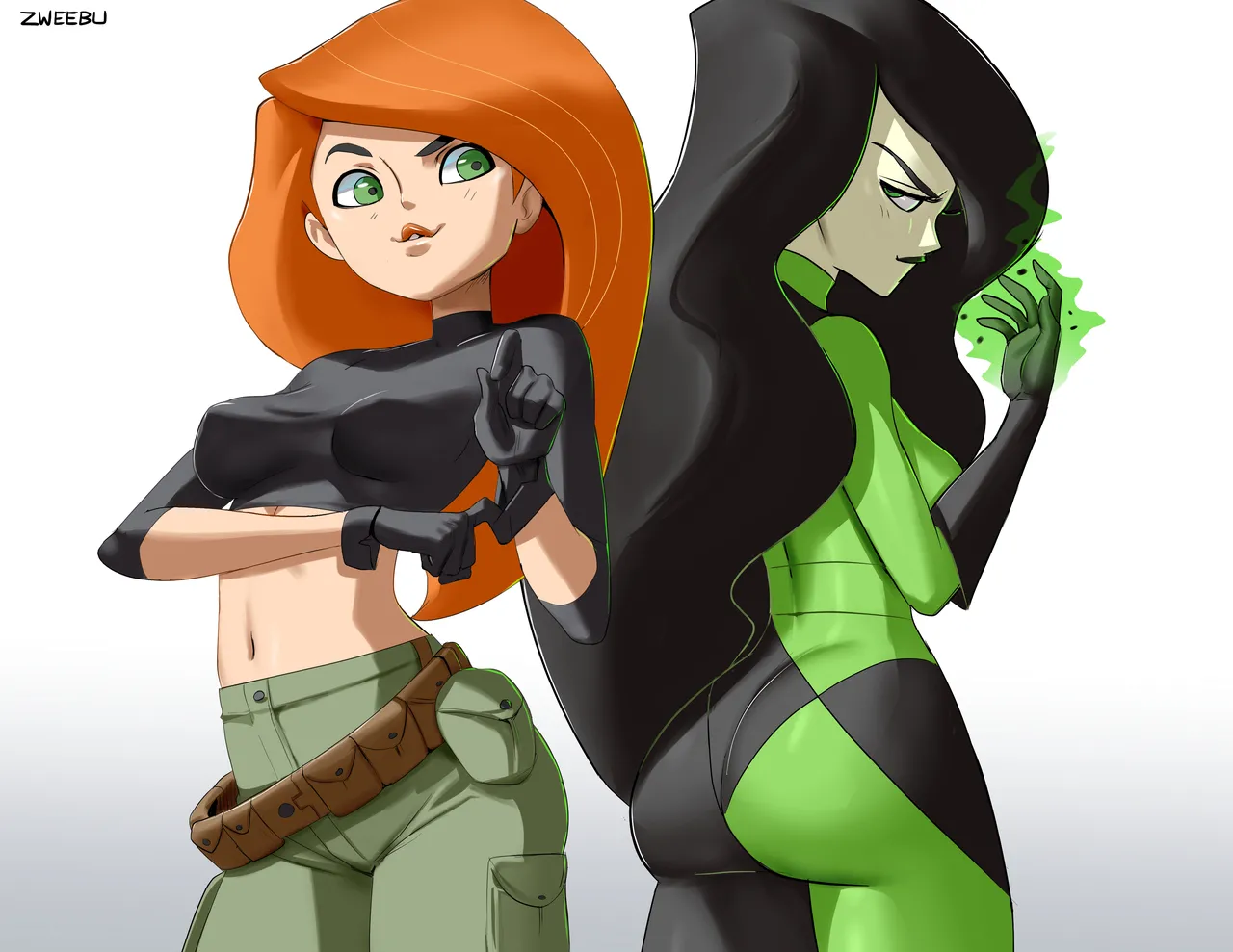 Kim & Shego porn comic picture 1