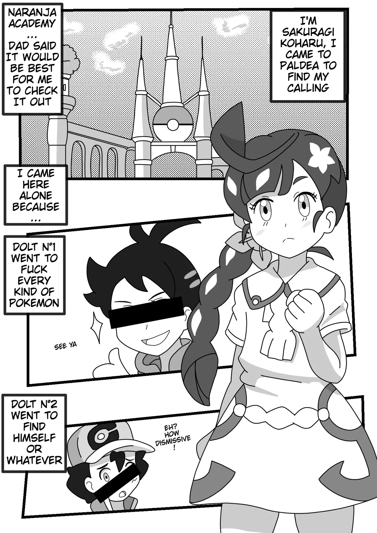 Koharu's Funny Adventures in Paldea porn comic picture 1