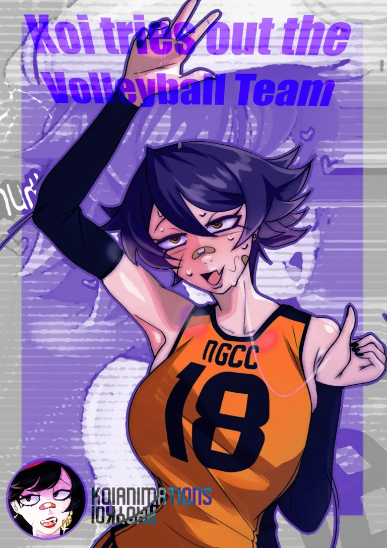 Koi tries out the Volleyball Team porn comic picture 1