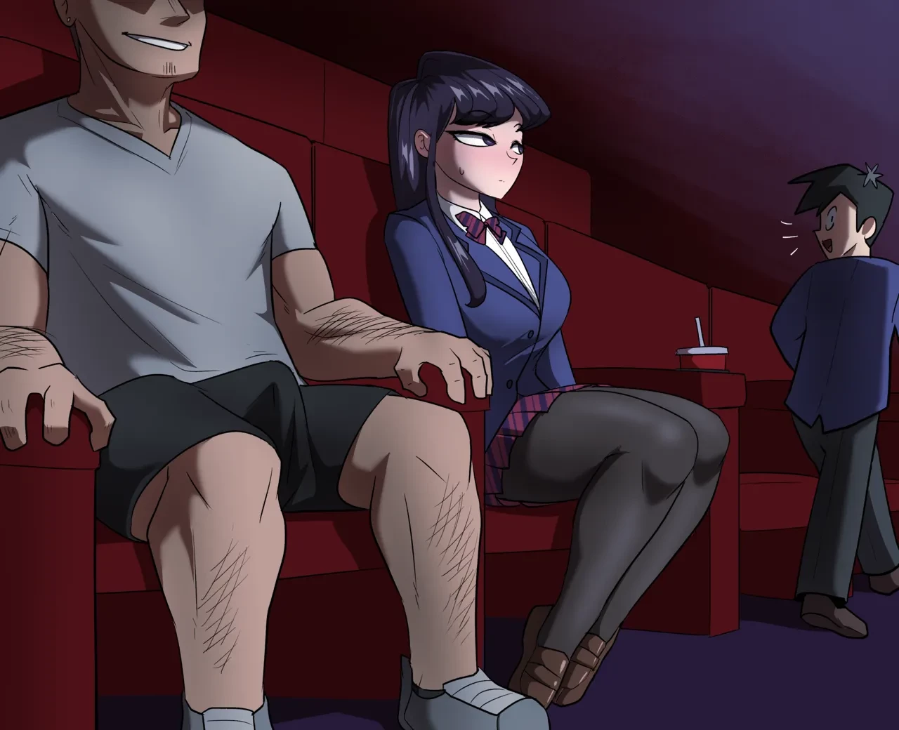 Komi at the Cinema porn comic picture 9