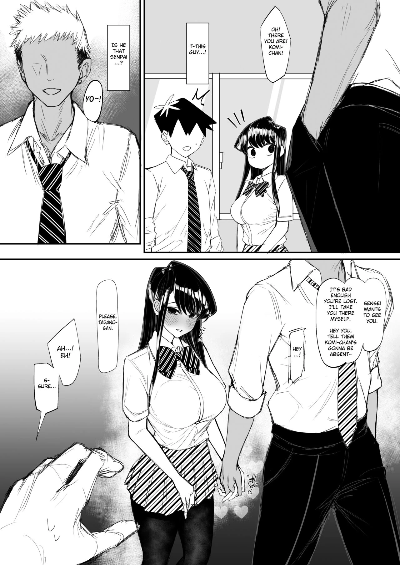 Komyushou de Chou Bijin no Komi-san ga Charao ni Guigui Korarete Shojo de Irareru Wake ga Nai porn comic picture 2