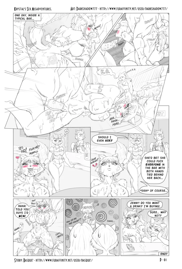 Krystal's Sex Misadventures porn comic picture 1