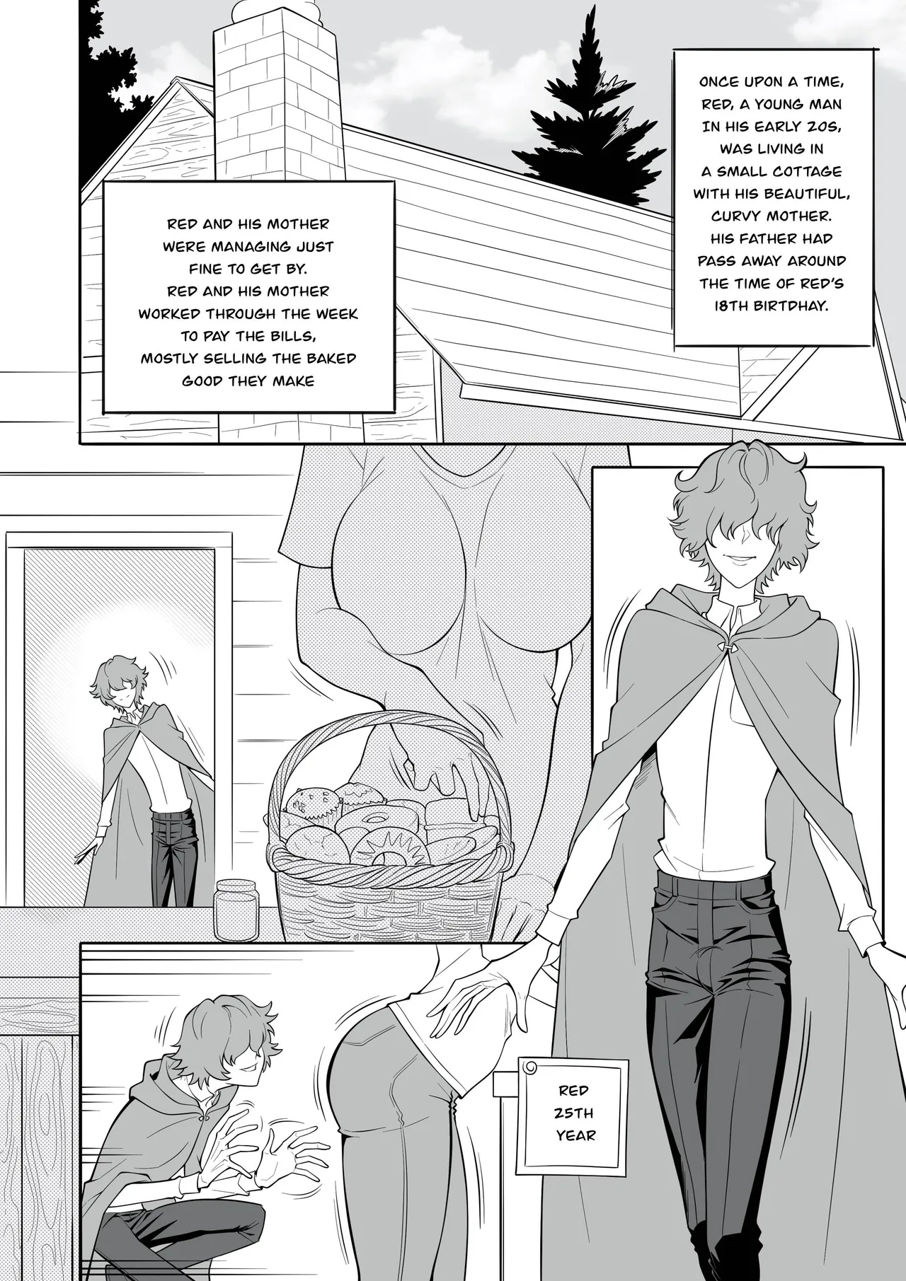 Lewd Red Riding Hood porn comic picture 2