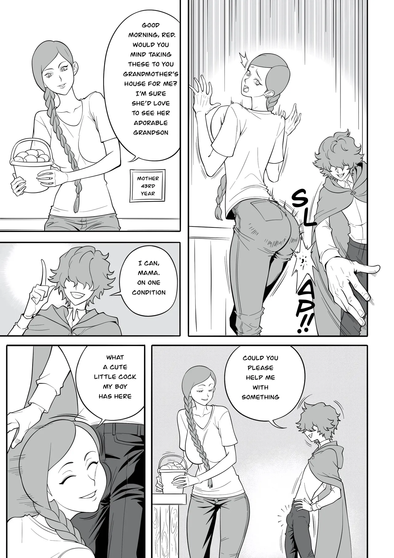 Lewd Red Riding Hood porn comic picture 3