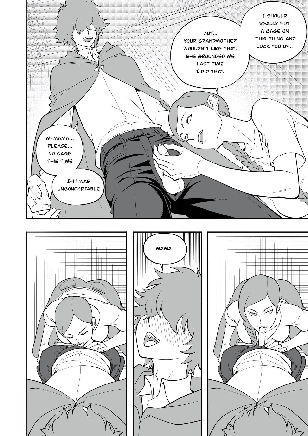Lewd Red Riding Hood porn comic picture 4