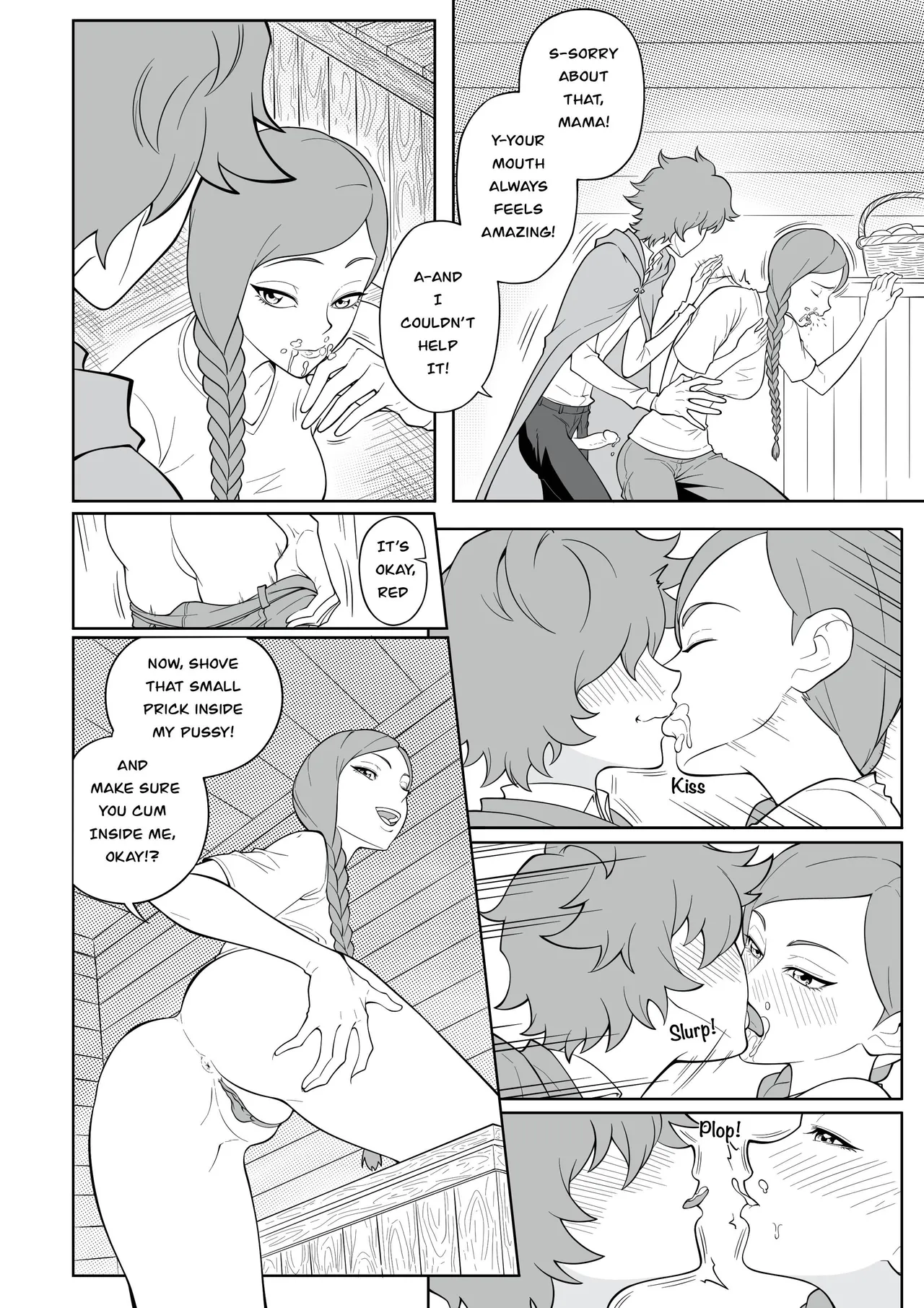 Lewd Red Riding Hood porn comic picture 8