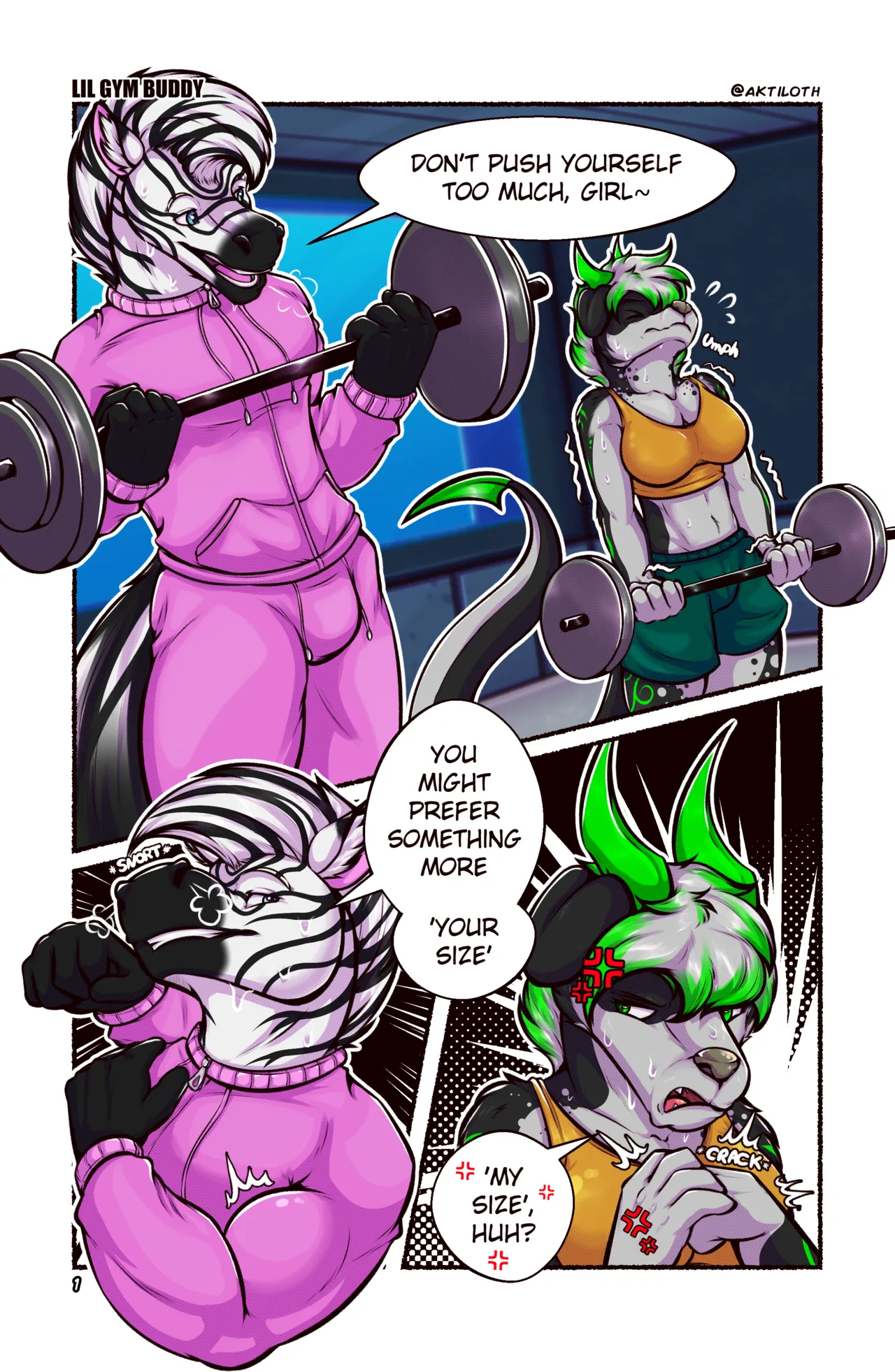 Lil Gym Buddy porn comic picture 1