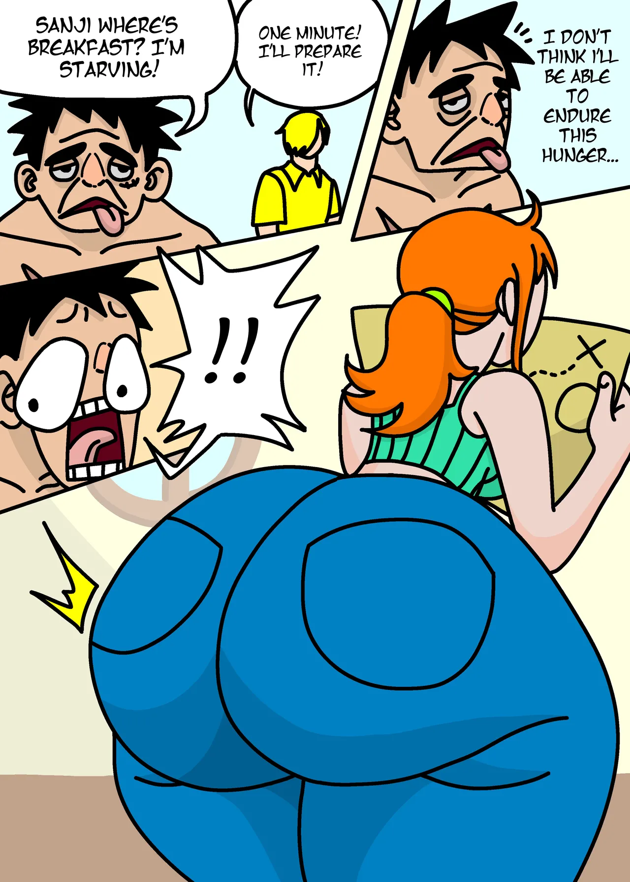Luffy's Breakfast porn comic picture 1