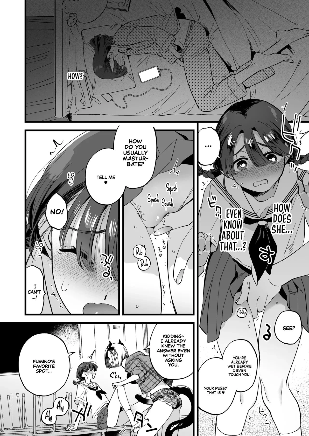 Lunchtime with a Futanari Demon | Futanari Akuma-san to Hiruyasumi ~Appli de Shoukan shitara Oishiku Itadakarechaimashita~ porn comic picture 11
