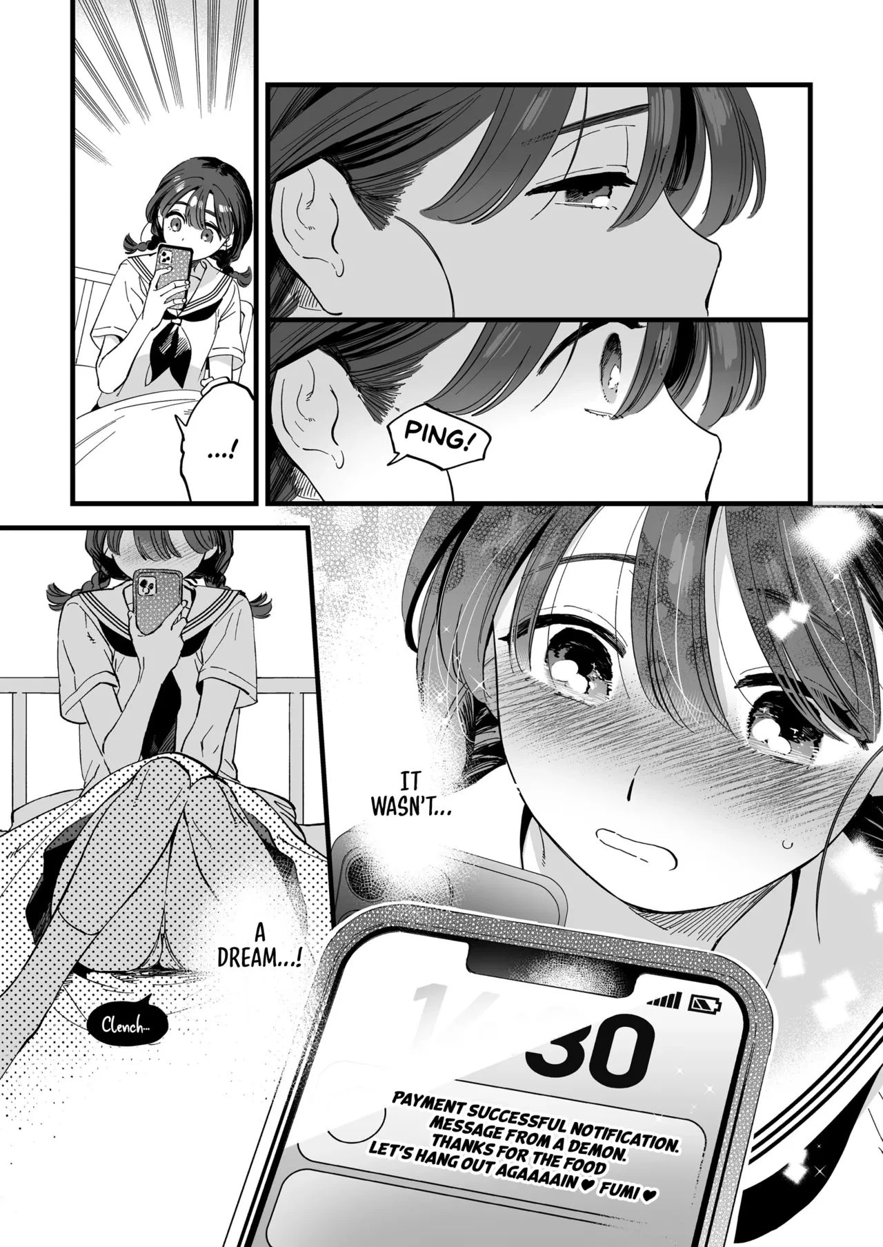 Lunchtime with a Futanari Demon | Futanari Akuma-san to Hiruyasumi ~Appli de Shoukan shitara Oishiku Itadakarechaimashita~ porn comic picture 36