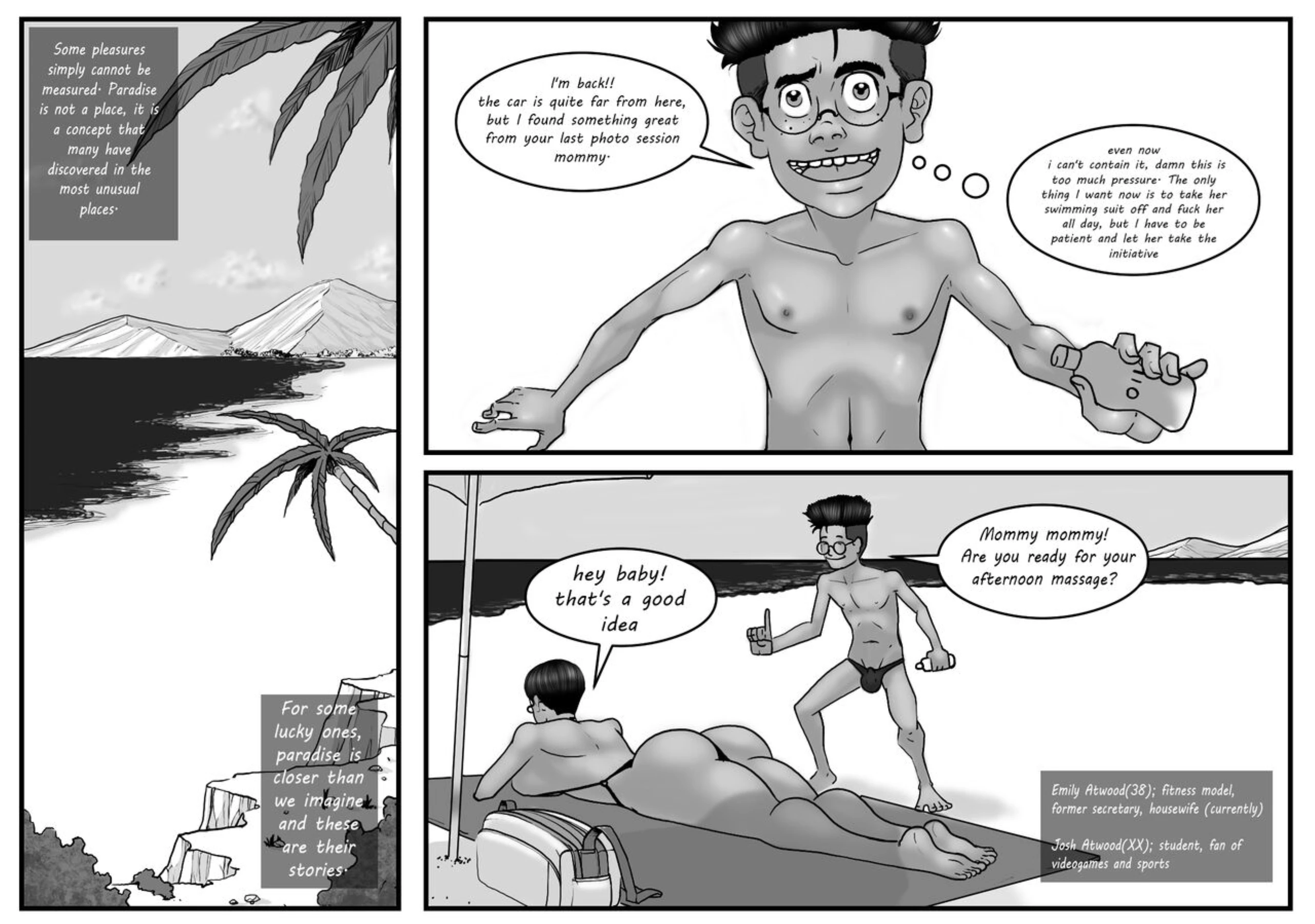 Lusty Mom - Beach's Day [ENG] porn comic picture 2
