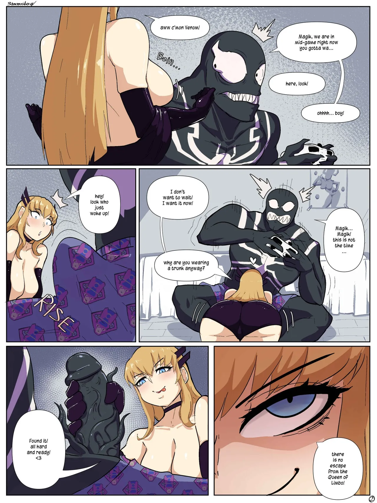Magik: The Symbiote Strikes Back! porn comic picture 3