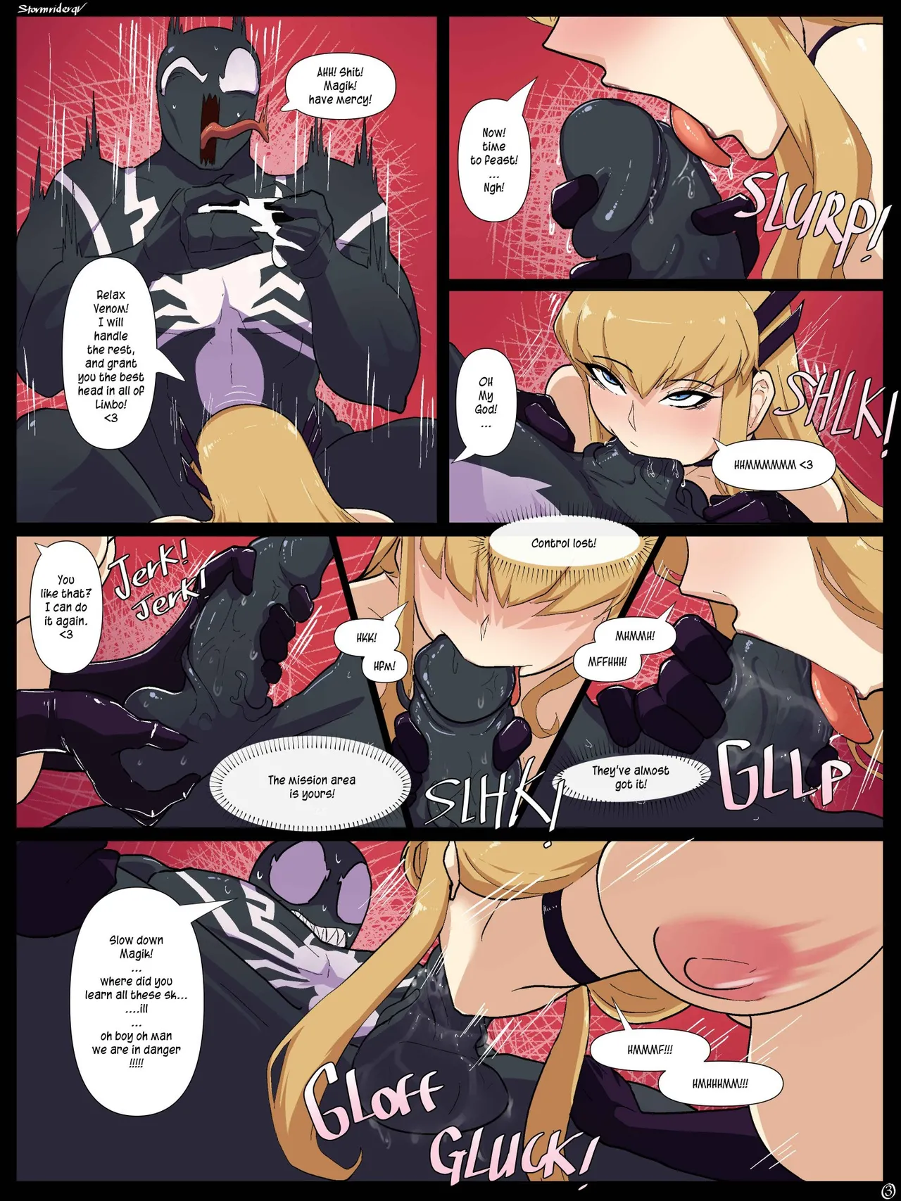 Magik: The Symbiote Strikes Back! porn comic picture 4