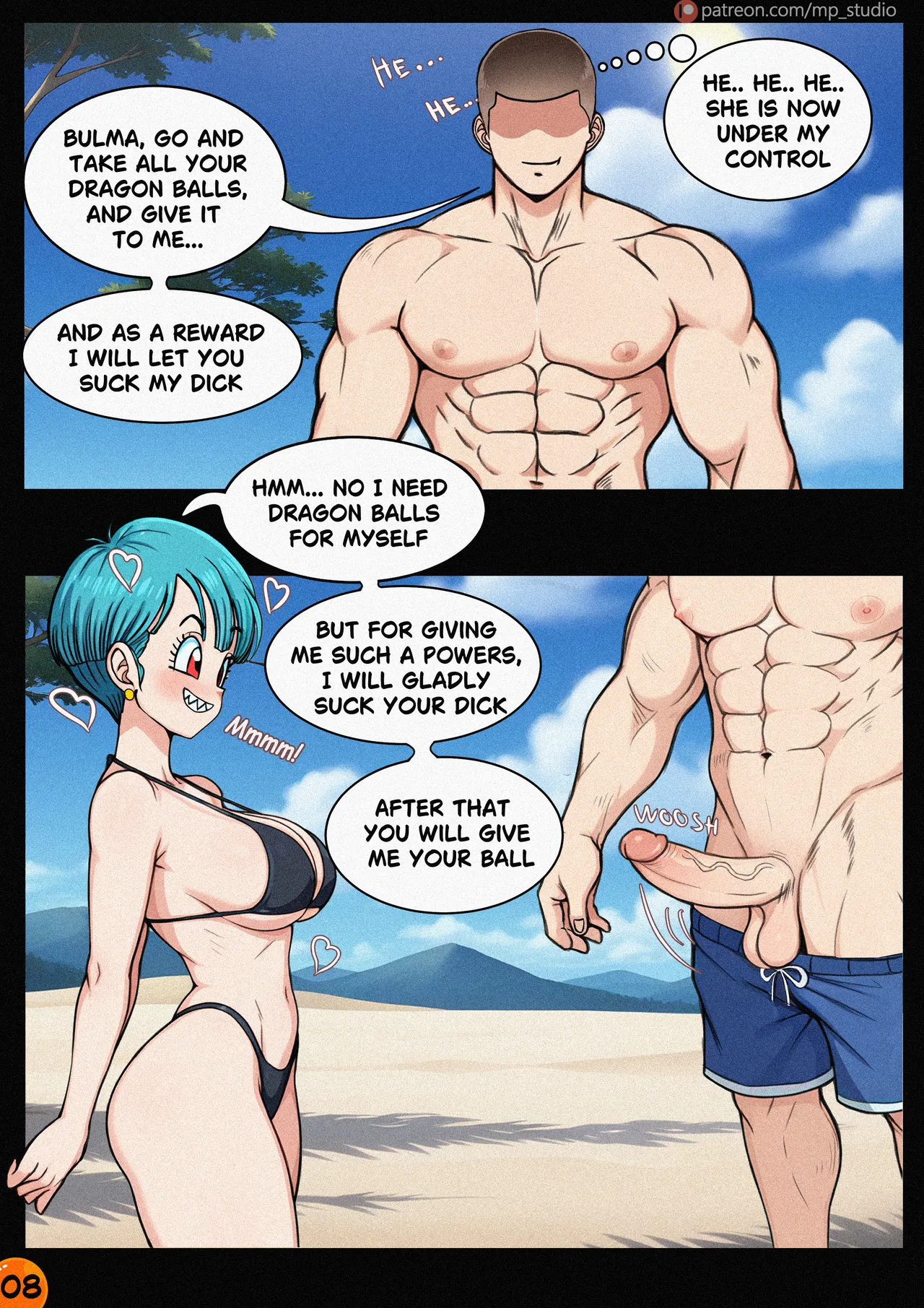Majin Bulma porn comic picture 9