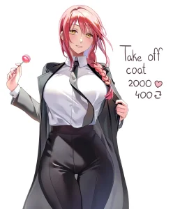 Makima-Strip Game porn comic picture 1
