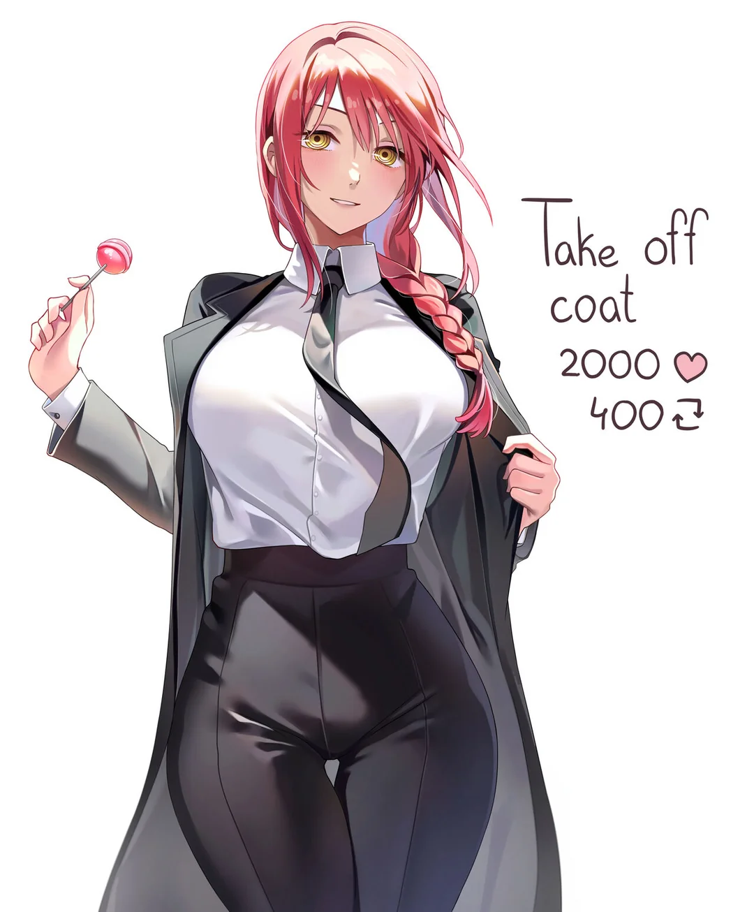Makima-Strip Game porn comic picture 1