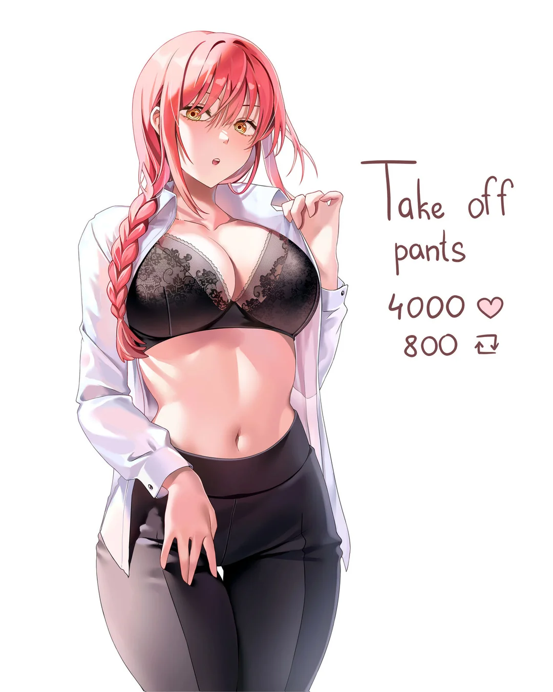 Makima-Strip Game porn comic picture 3