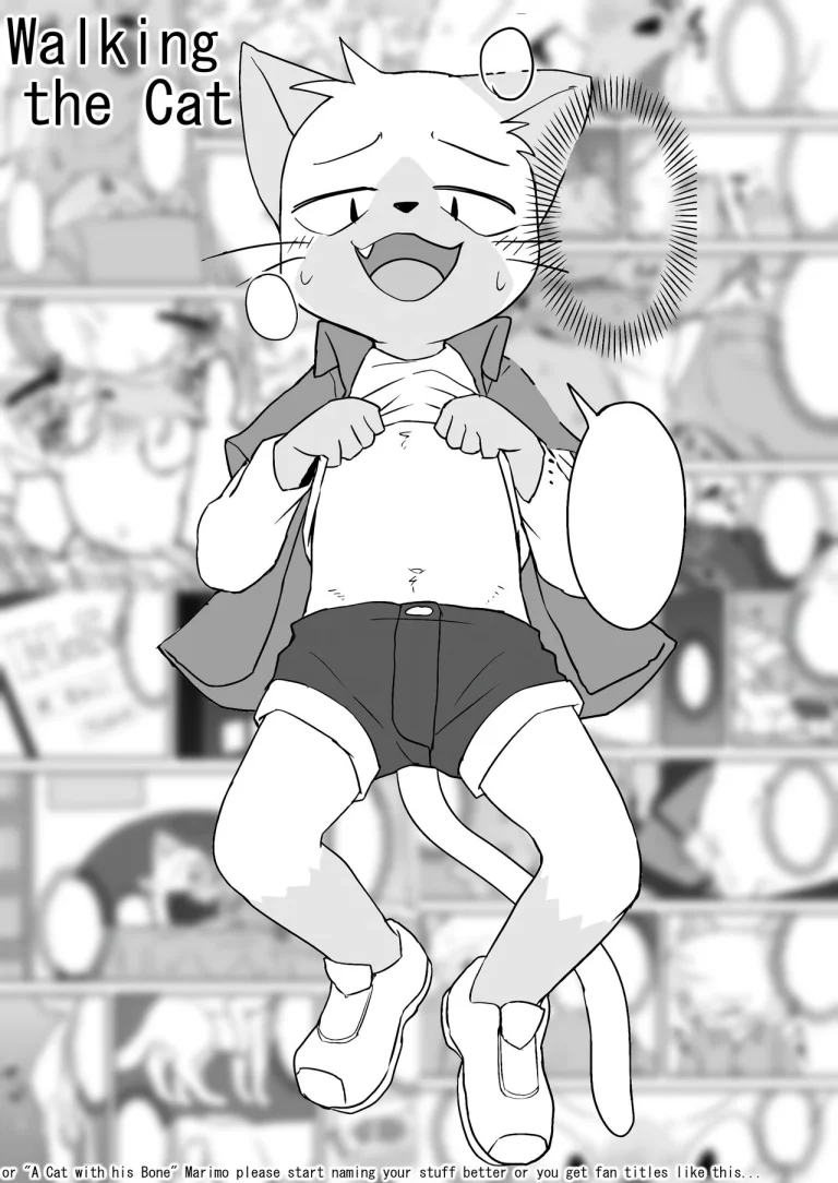 Manmosu Marimo | Walking the Cat (Unfinished porn comic picture 1