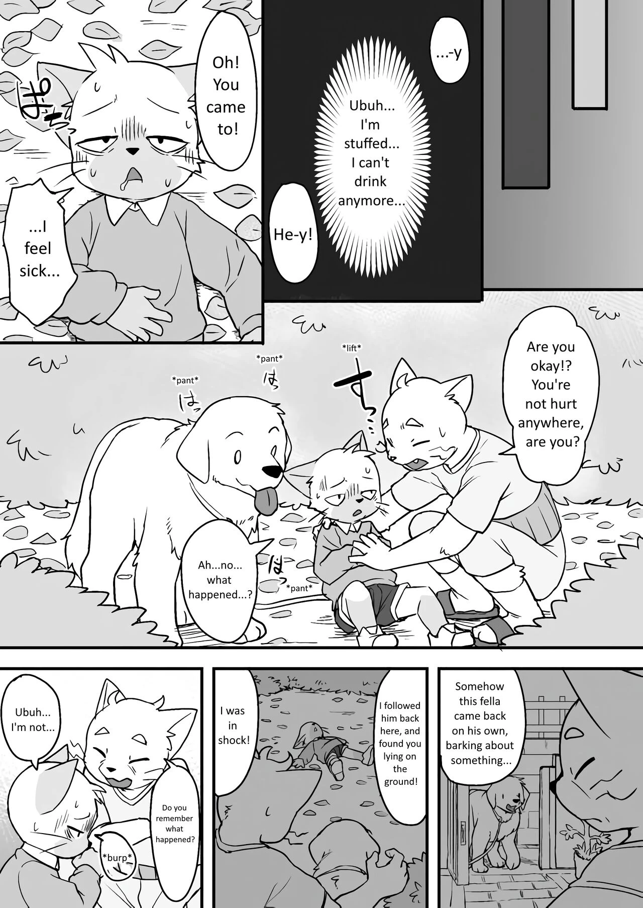 Manmosu Marimo | Walking the Cat (Unfinished porn comic picture 11