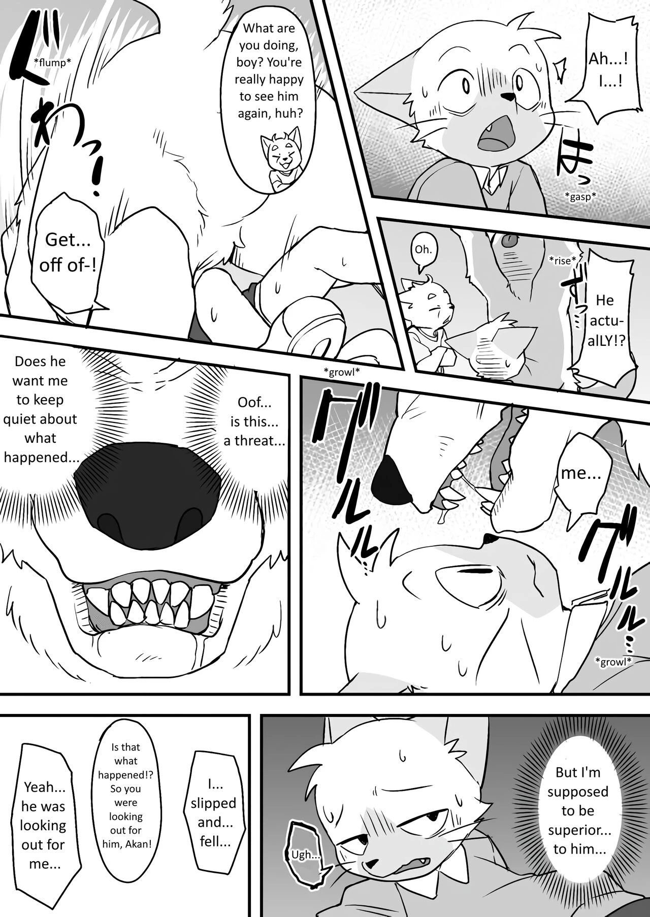 Manmosu Marimo | Walking the Cat (Unfinished porn comic picture 12