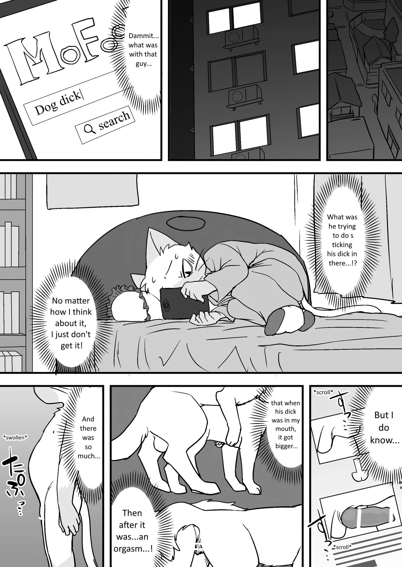 Manmosu Marimo | Walking the Cat (Unfinished porn comic picture 13