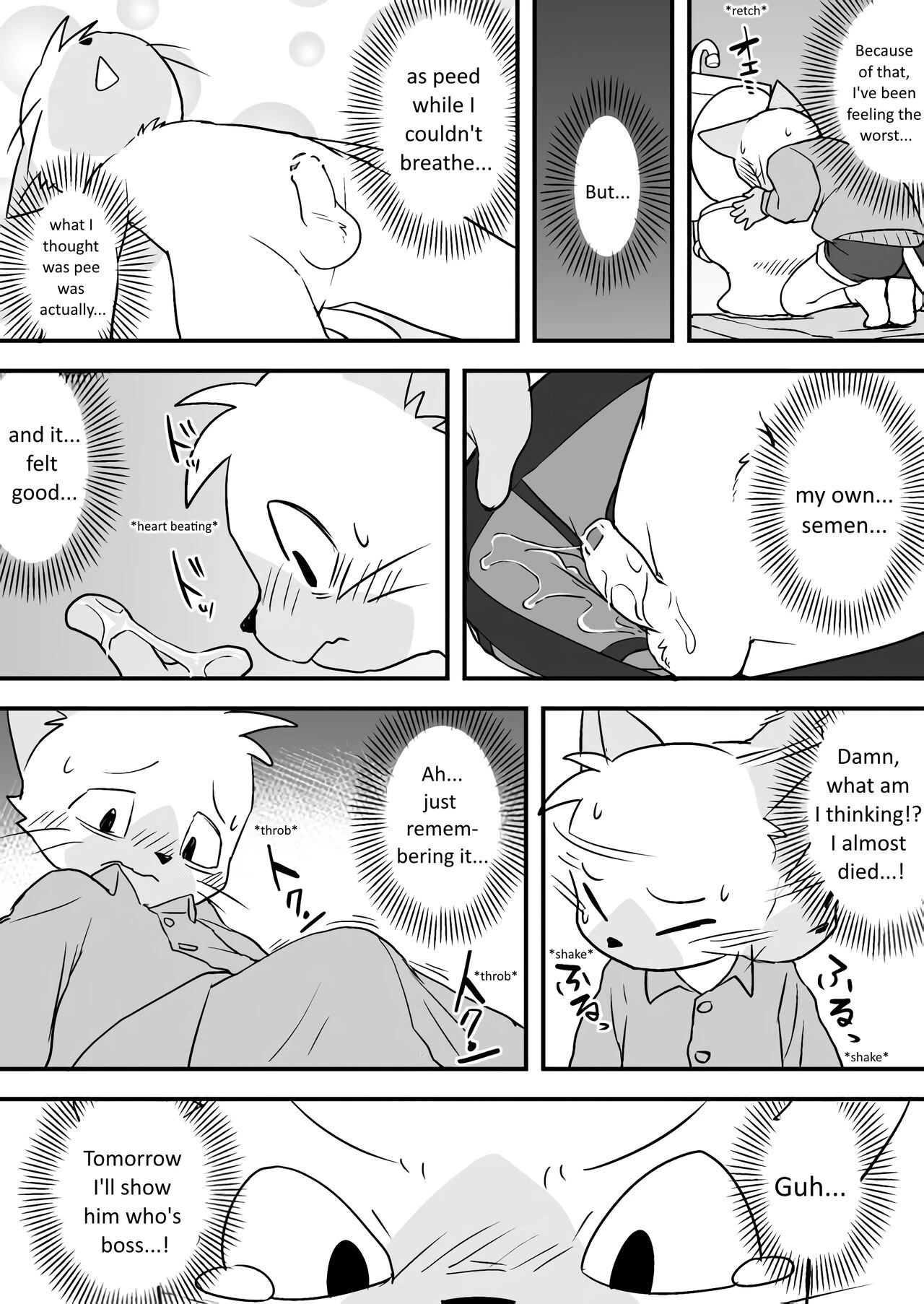 Manmosu Marimo | Walking the Cat (Unfinished porn comic picture 14
