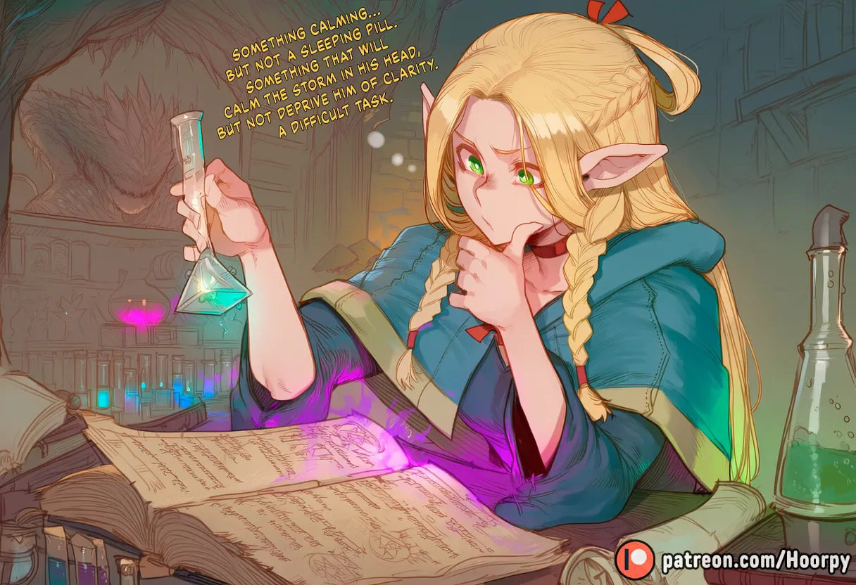 Marcille's Potion Experiment porn comic picture 6